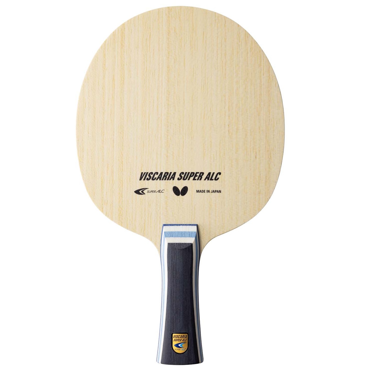 Butterfly Viscaria Super ALC Blade: Front Shot of Flared Handle Type